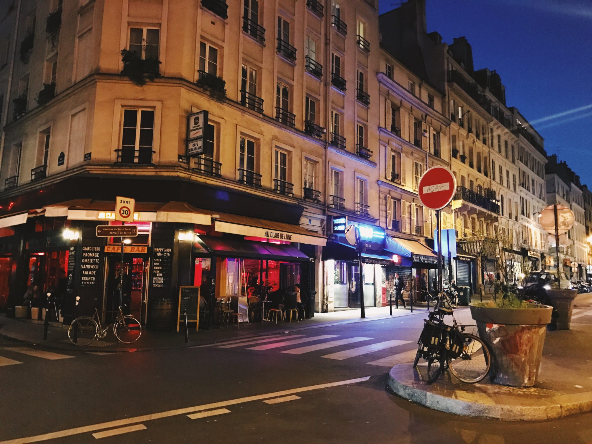 Street corner, Paris, France