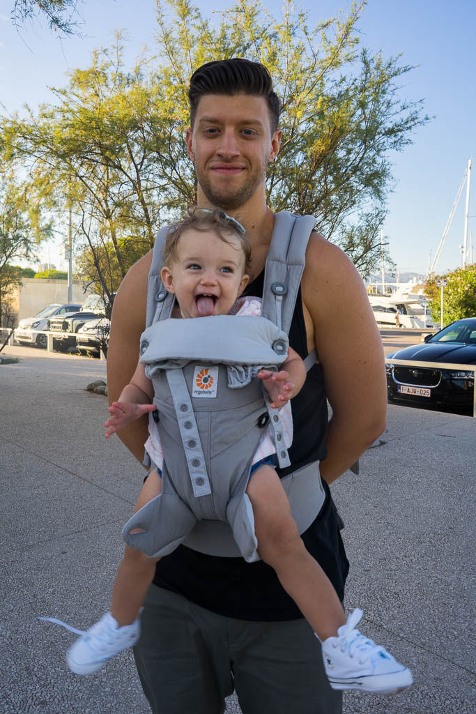 Dad with Baby carrier