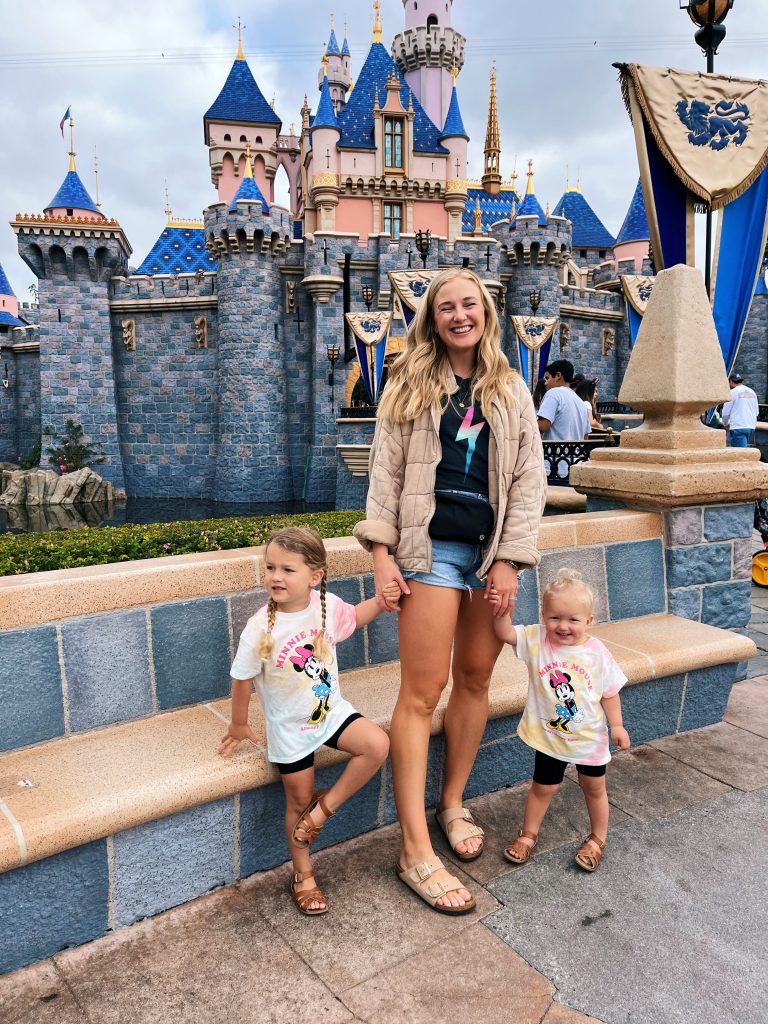 Ruth Nuss with her kids sharing Disneyland tips for small kids