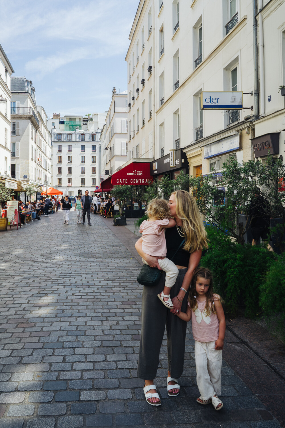 Ruth Nuss with her two kids sharing Things to Do in Paris with Kids 