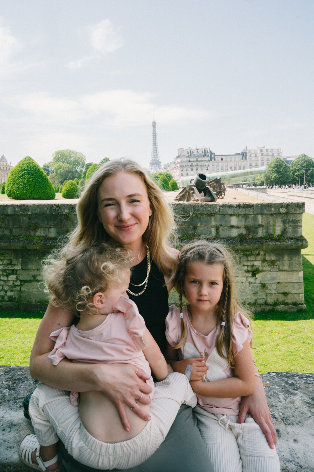Ruth Nuss with her two kids strolling Paris and sharing Things to Do in Paris with Kids 