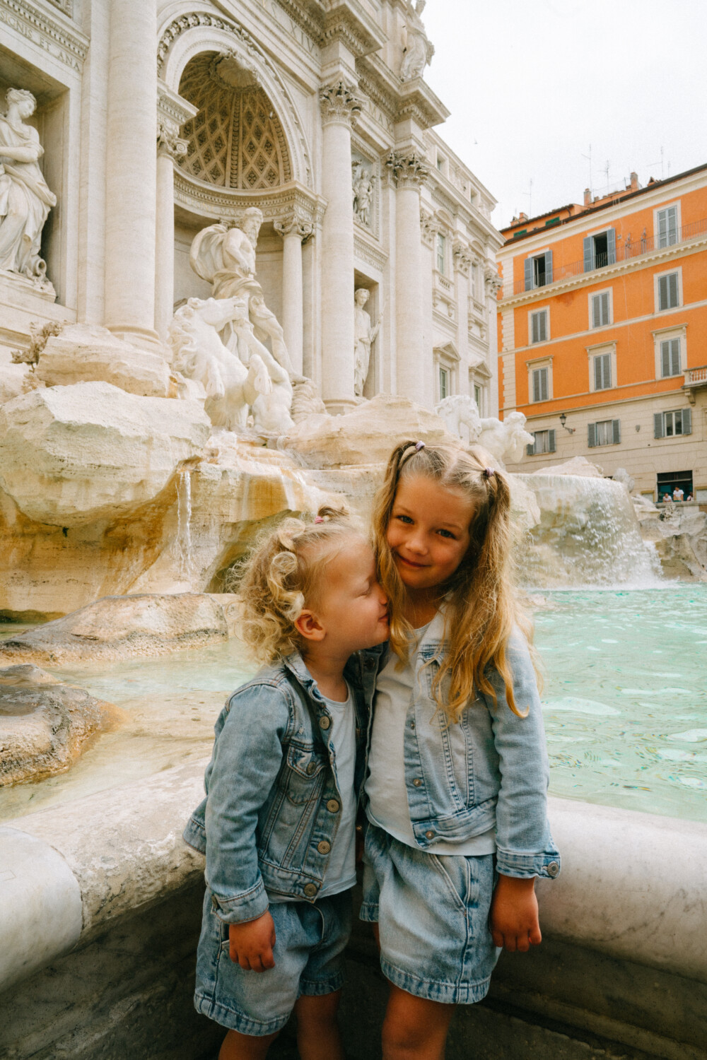 two kids in Italy