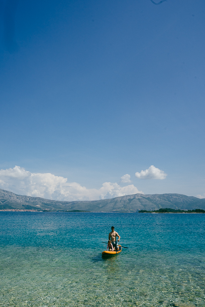 father and daughter kayaking for Korcula Croatia Travel Guide