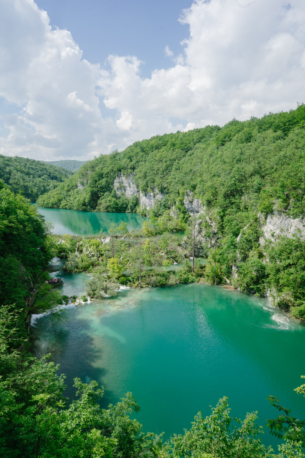 a view of the Plitvice Lakes National Park