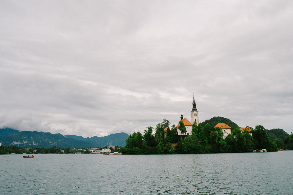a view from Lake Bled