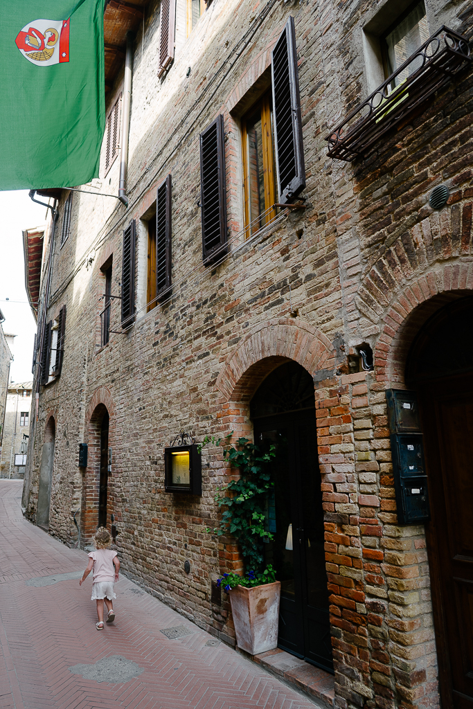 kid during their travel at San Gimignano With Kids