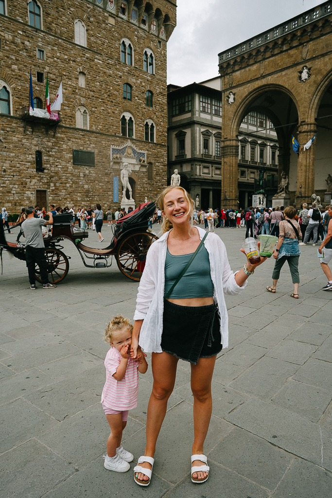 Ruth Nuss with her daughter sharing her 1 Day Florence Itinerary