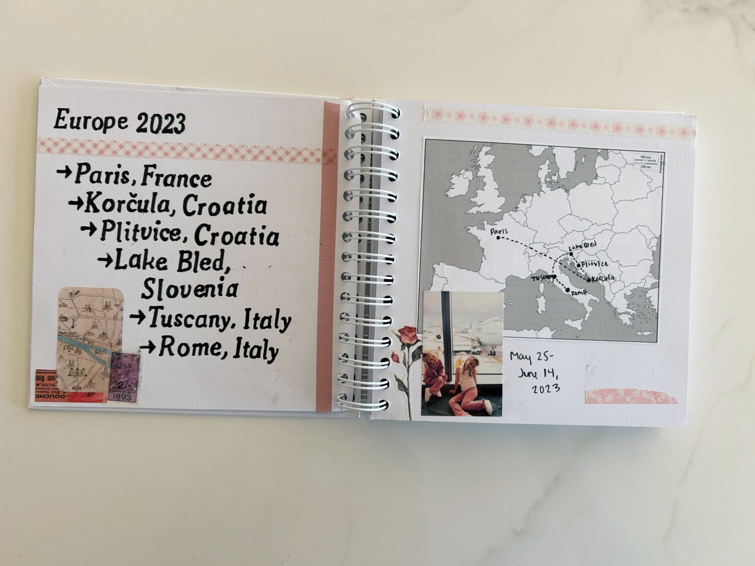 a page from DIY Travel Journal for Kids