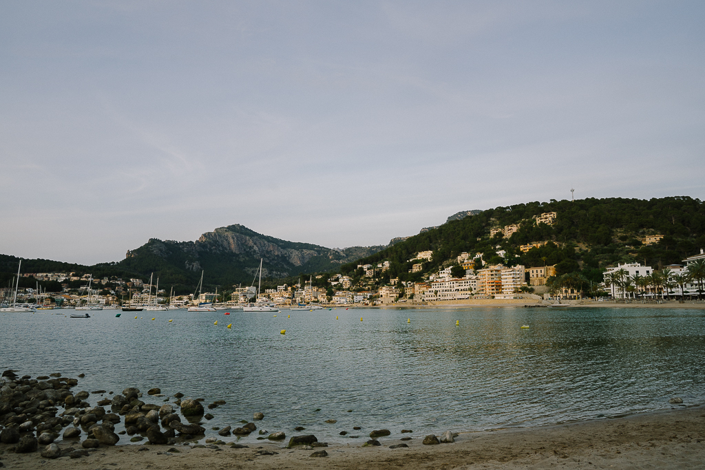 port de soller in the evening 