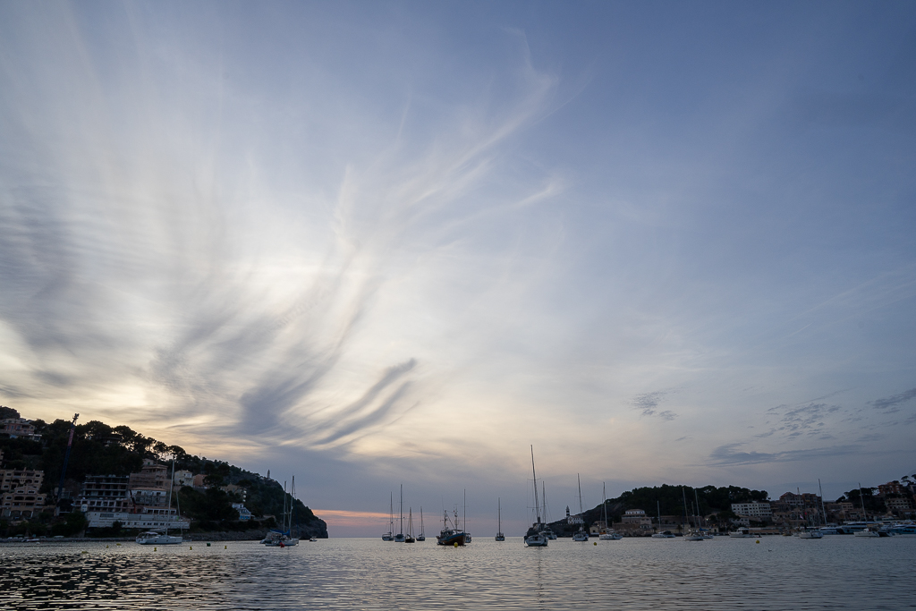 port de soller at sunset