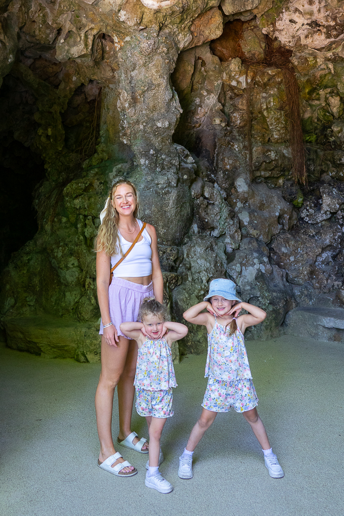 Ruth Nuss and her daughters in Sintra, Portugal.