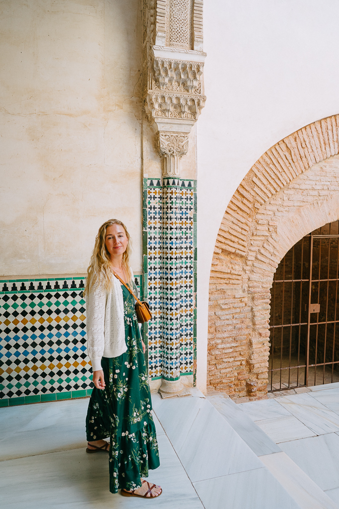 ruth nuss at the nasrid palaces in granada spain itinerary