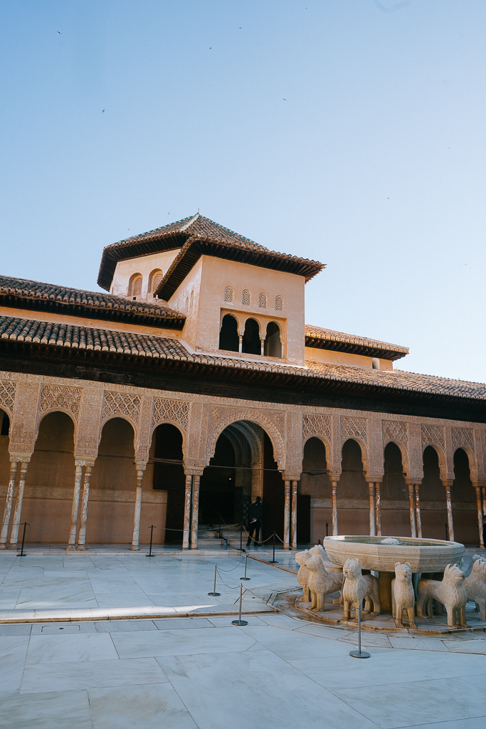 the nasrid palaces at the alhambra in granada spain