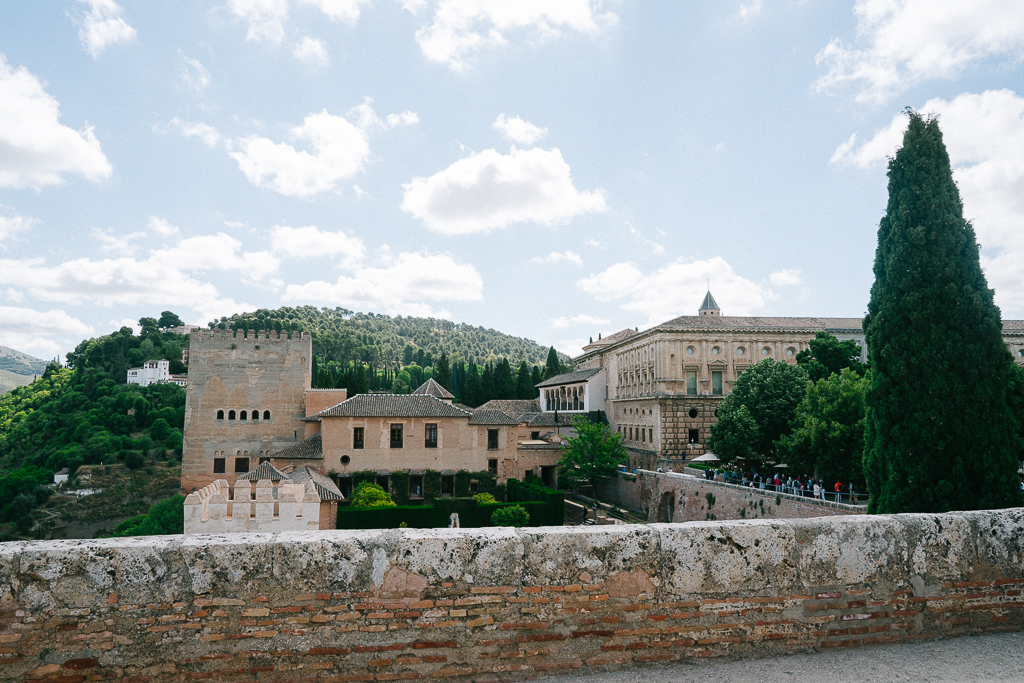 view from Alcazaba fortress in granada