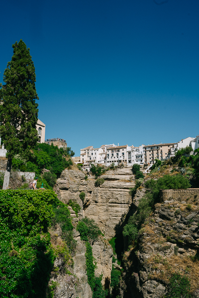 view of El Tajo Gorge in Ronda