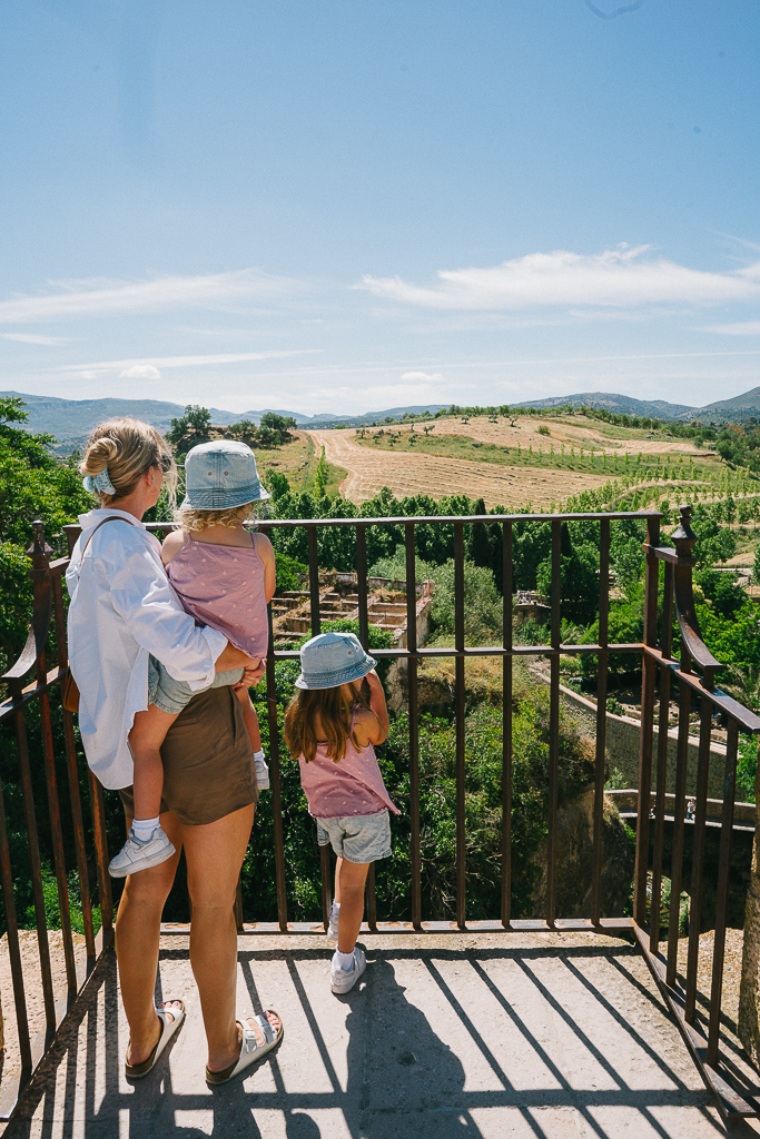 Ruth Nuss and her daughters in ronda spain