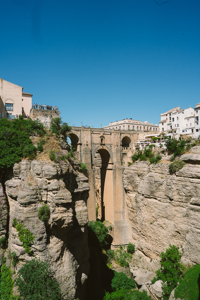 view of the El Tajo Gorge in ronda