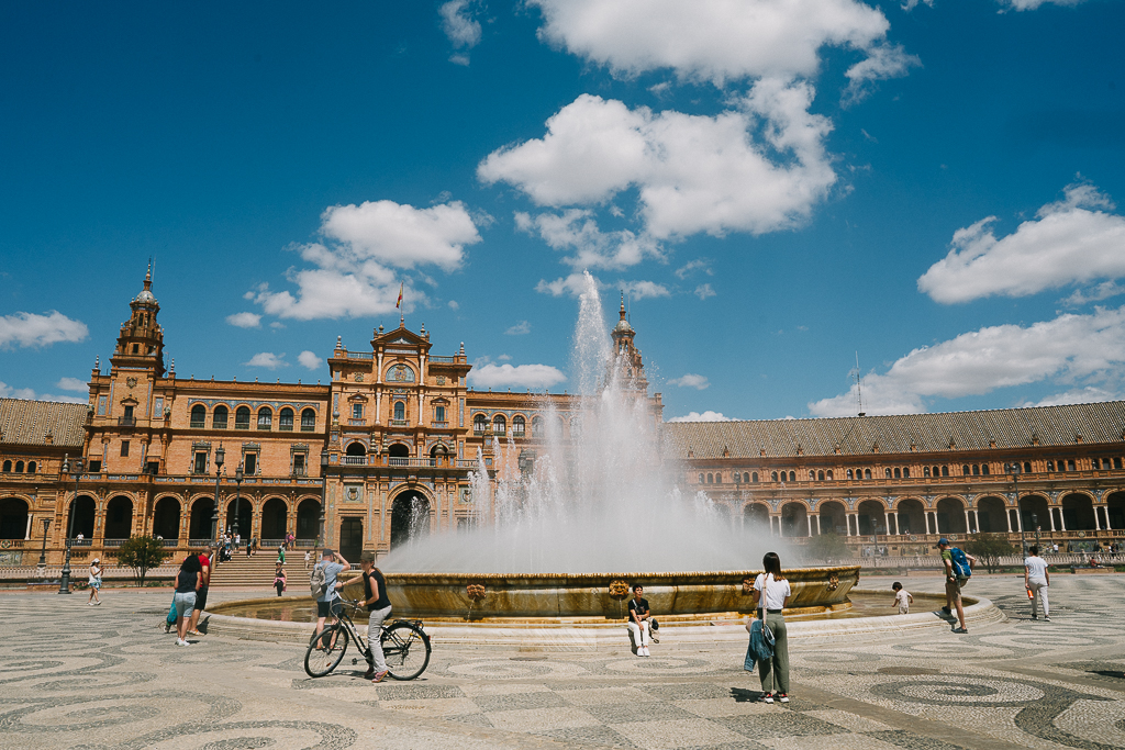 plaza espana in sevilla spain