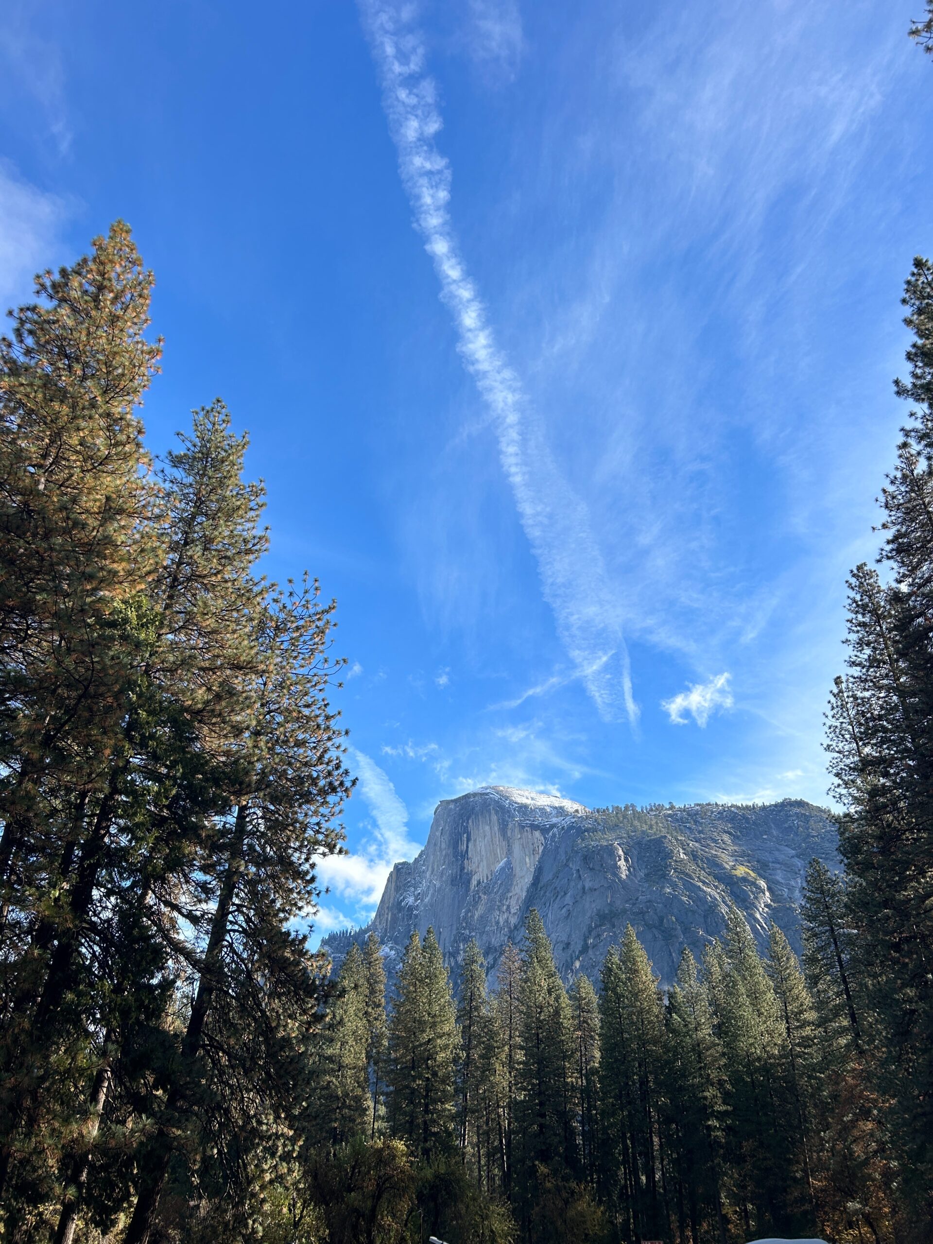 View of half dome in yosemite national park. yosemite travel guide