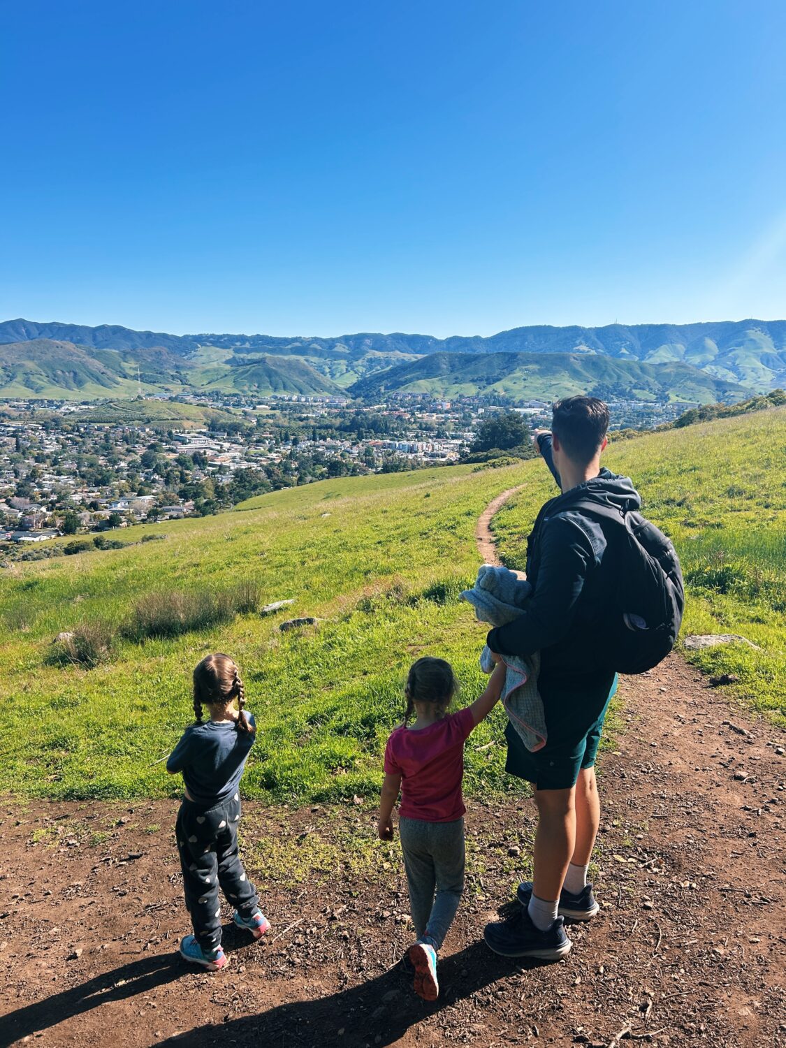 view from a san luis obispo hike with kids