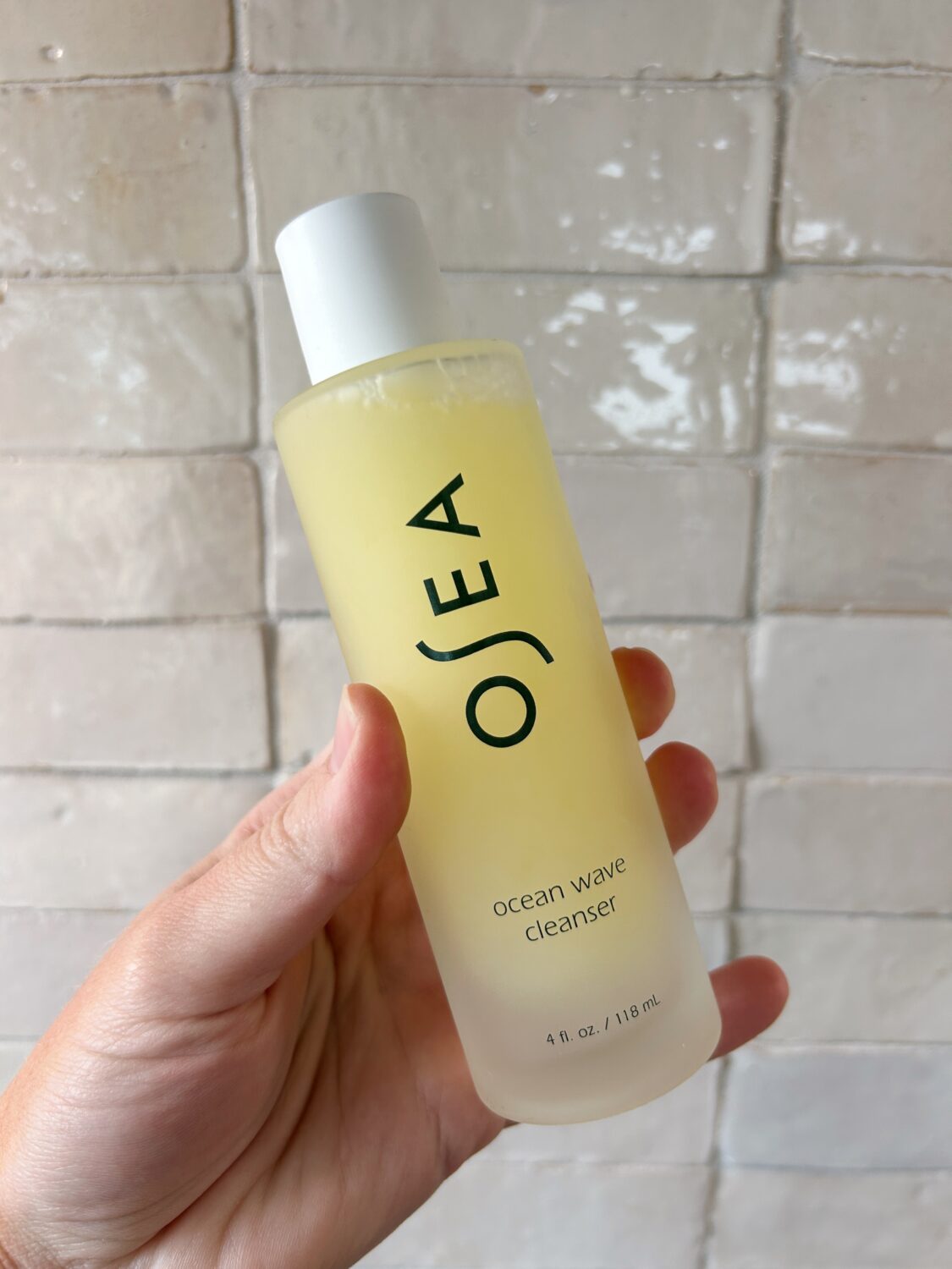 bottle of osea's ocean wave cleanser