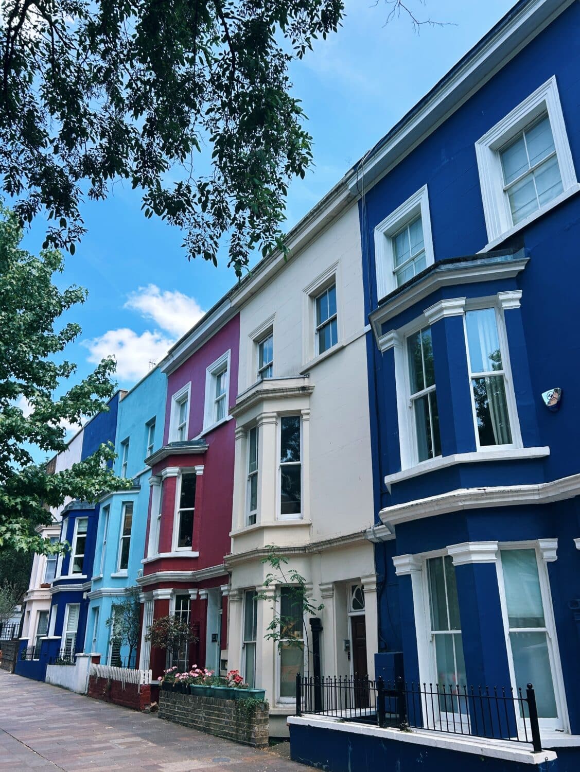 a street in notting hill london. london with kids