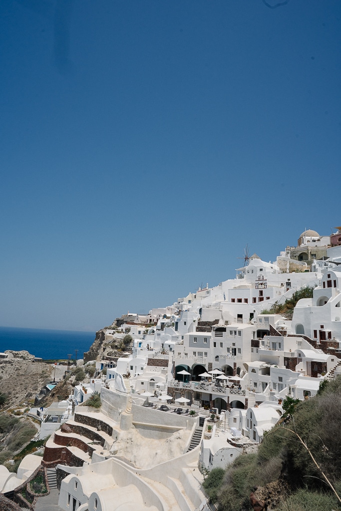 view in oia santorini