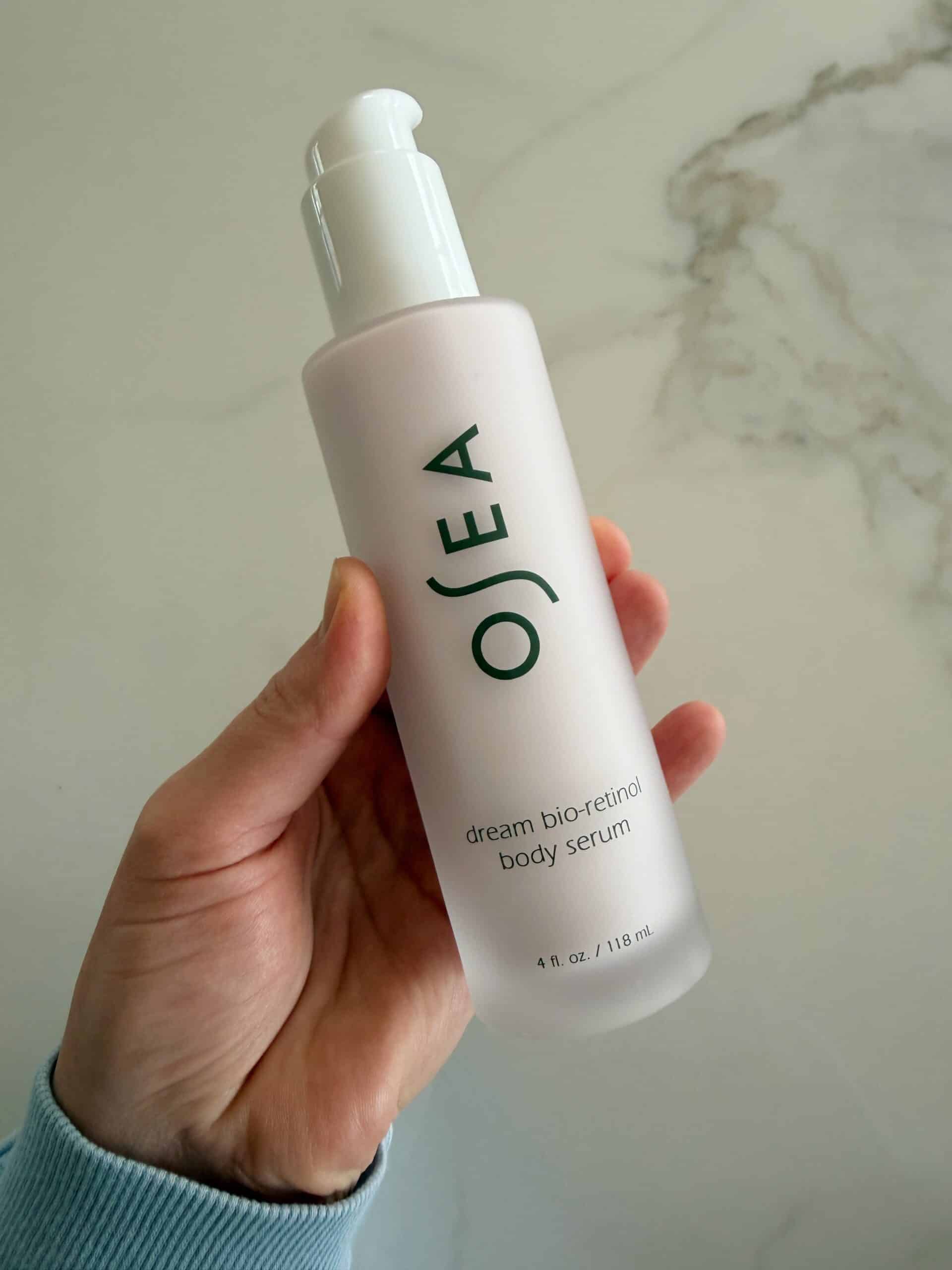 bottle of OSEA's dream bio-retinol body serum