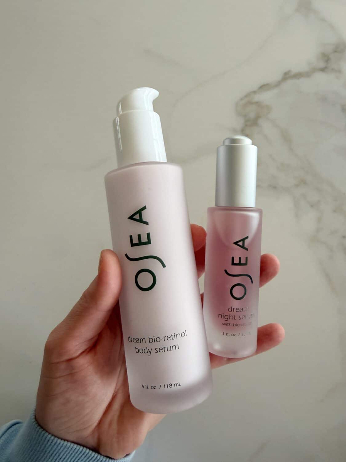 osea dream serum and the dream bio-retinol body serum