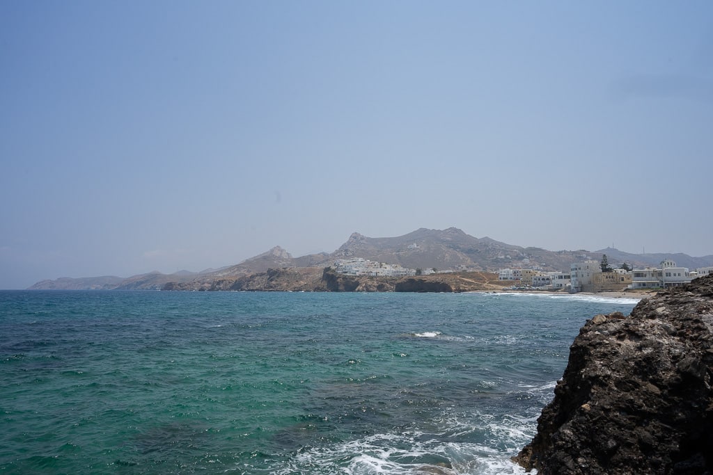view of naxos from the temple of apollo