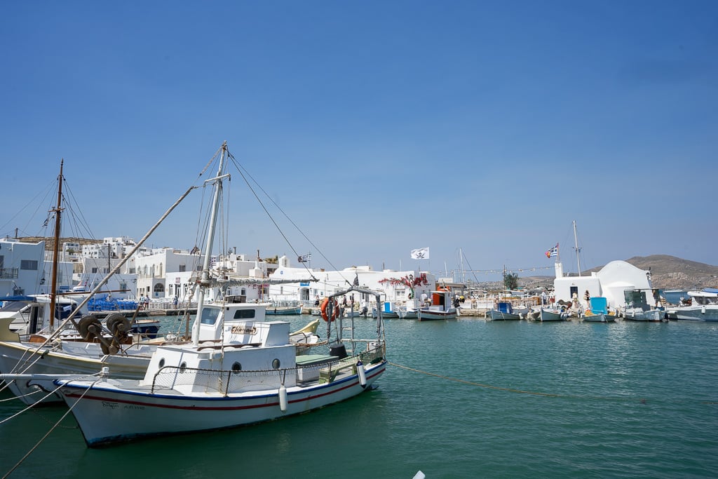 fishing boat in paros