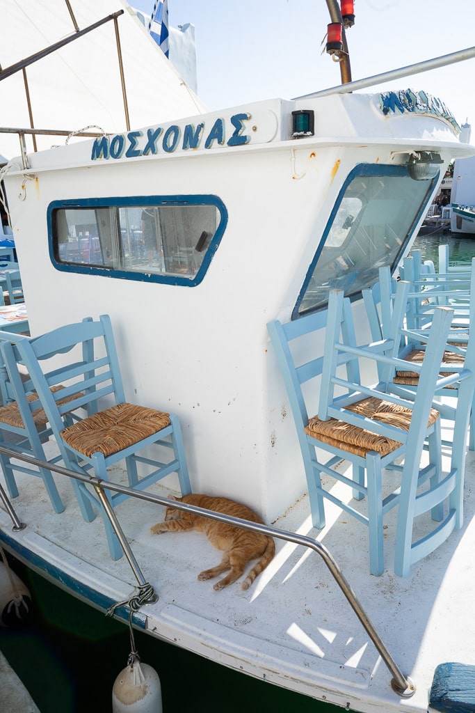 fishing boat in paros greece paros travel guide
